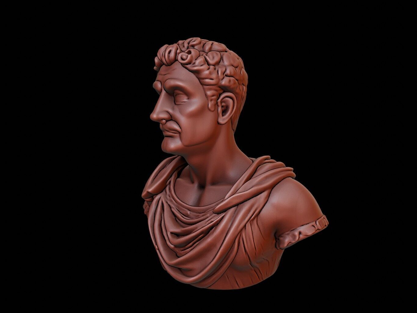Eumenes of Cardia Bust 3D print model_2