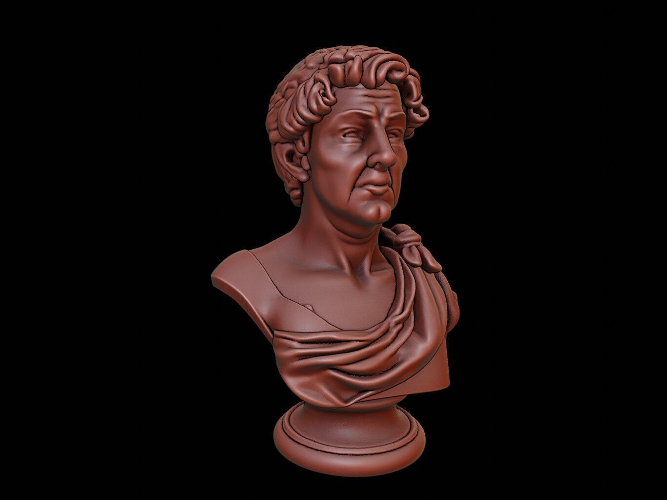 Eumenes of Cardia Bust 3D print model_1
