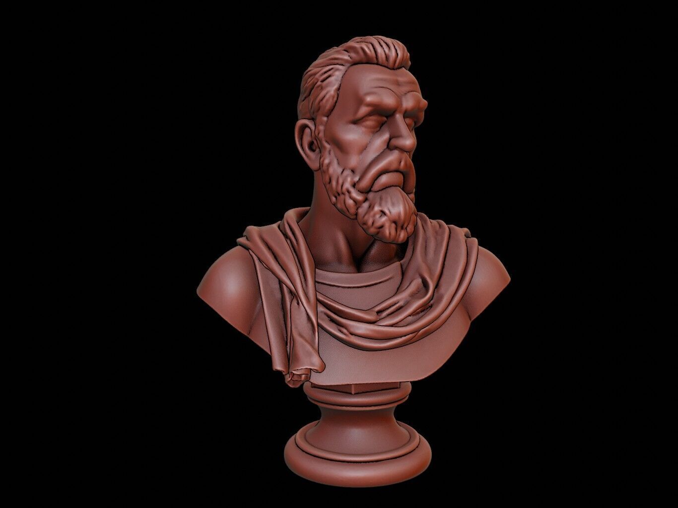 Francisco Pizarro Bust 3D print model_1
