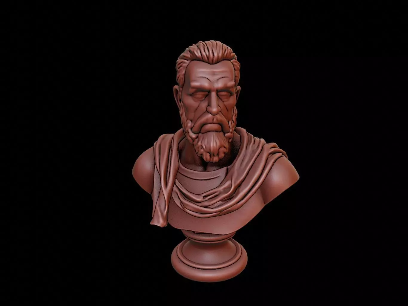 Francisco Pizarro Bust 3D print model_0