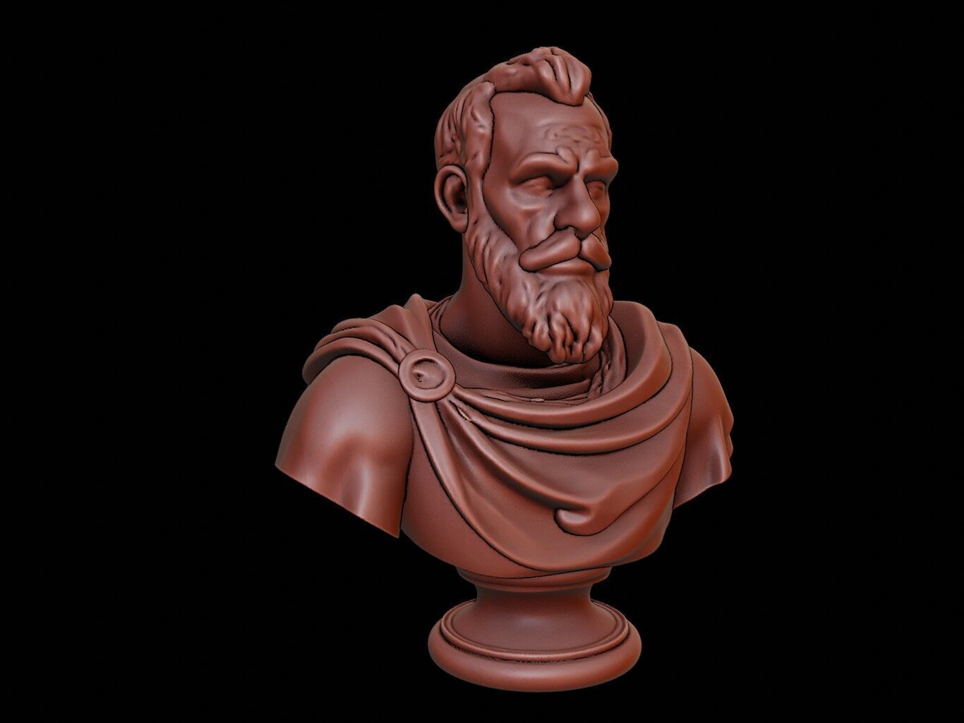 Francisco Pizarro Bust 3D print model_1