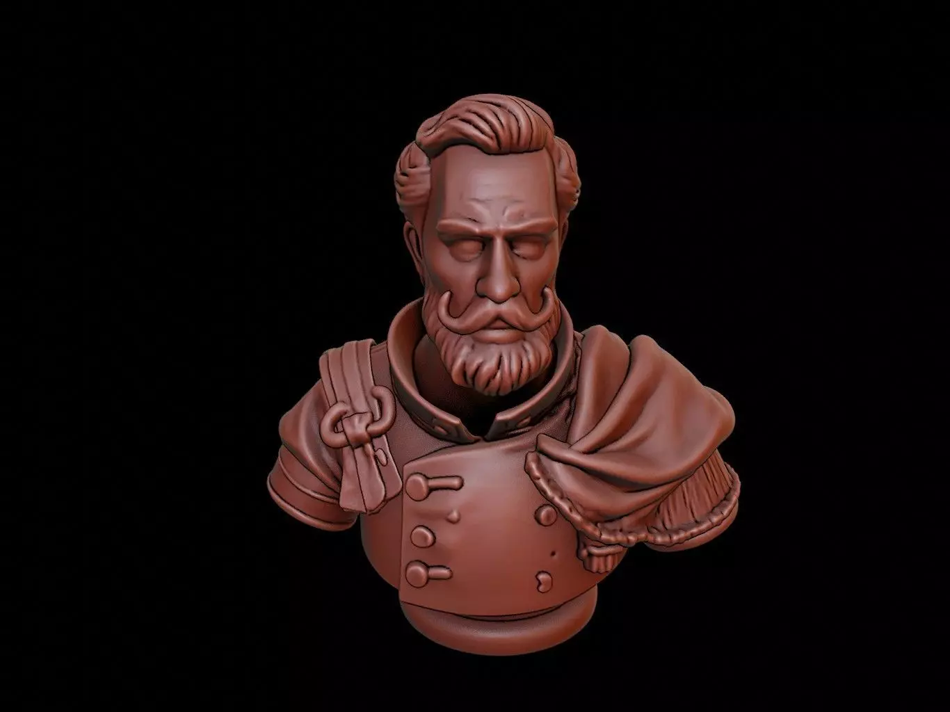 Frederick Barbarossa Bust 3D print model