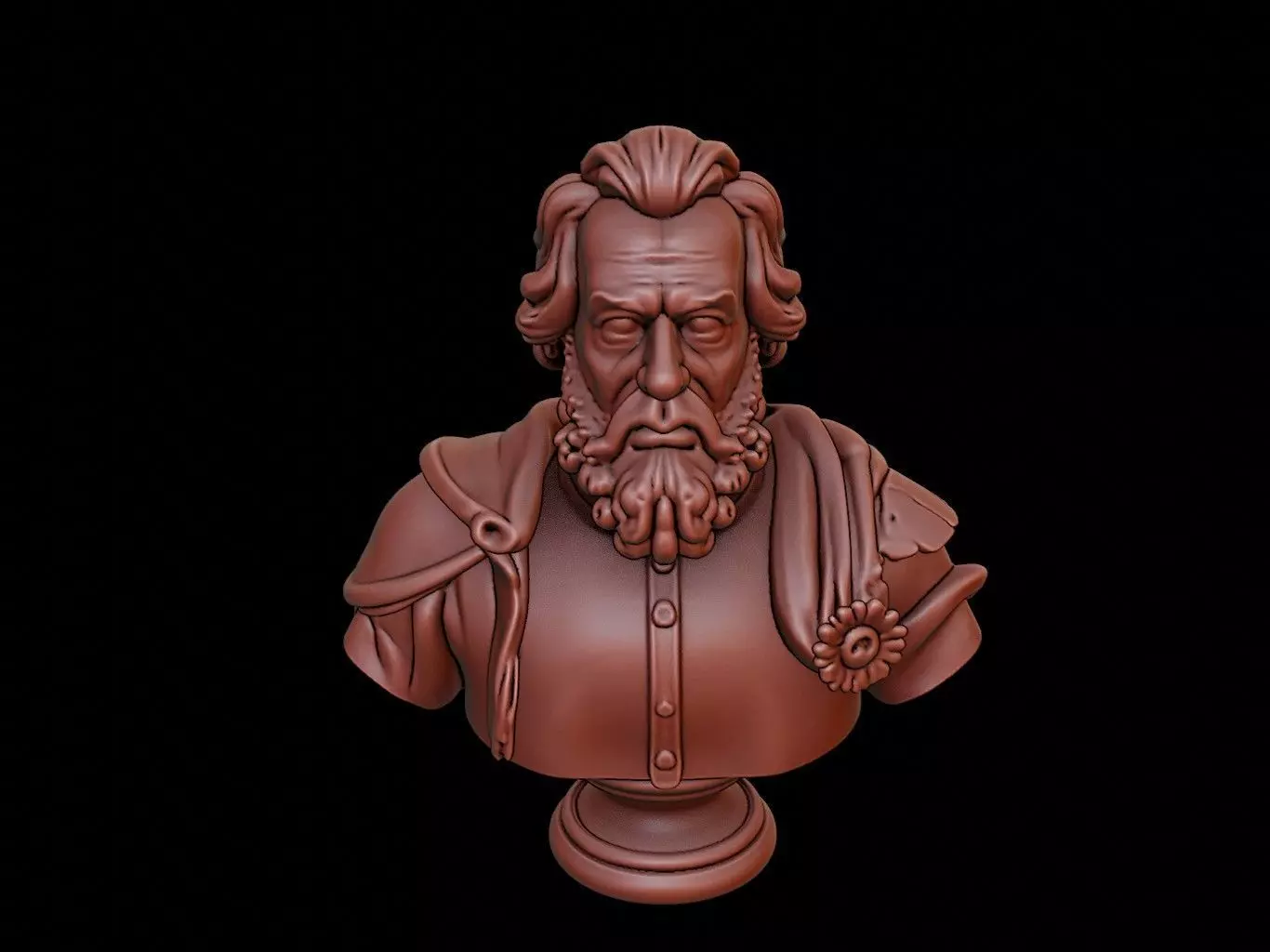 Frederick the Great Bust 3D print model