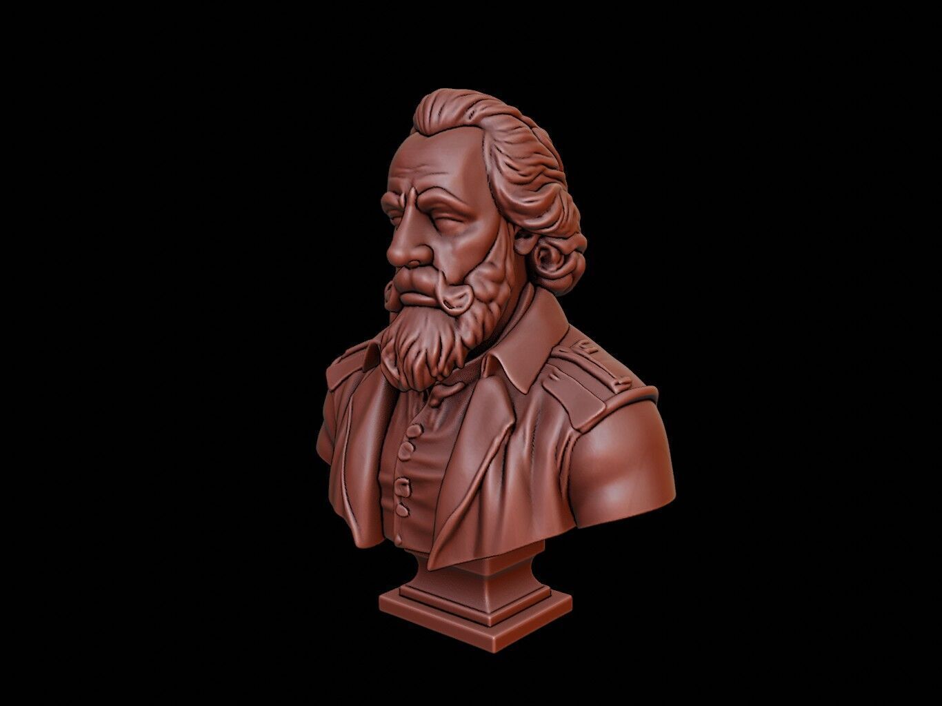 Frederick the Great Bust 3D print model_2