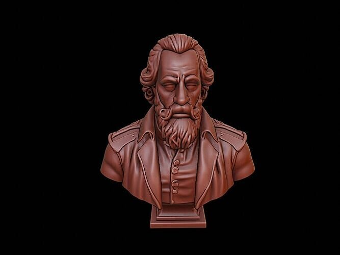 Frederick the Great Bust 3D print model