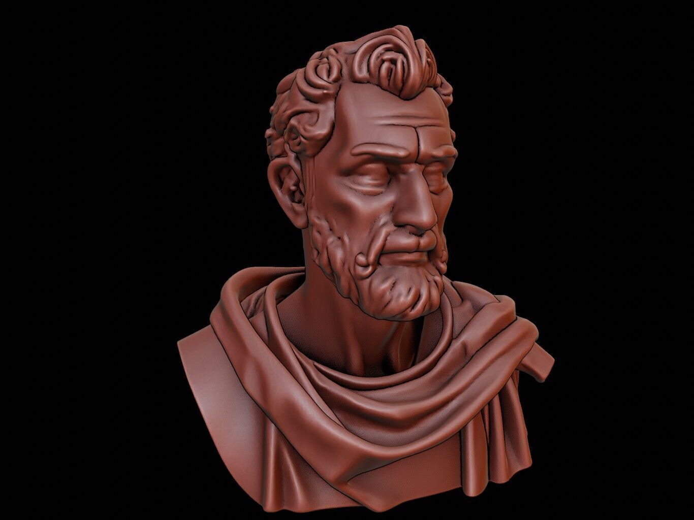 Gaius Marius Bust 3D print model_1