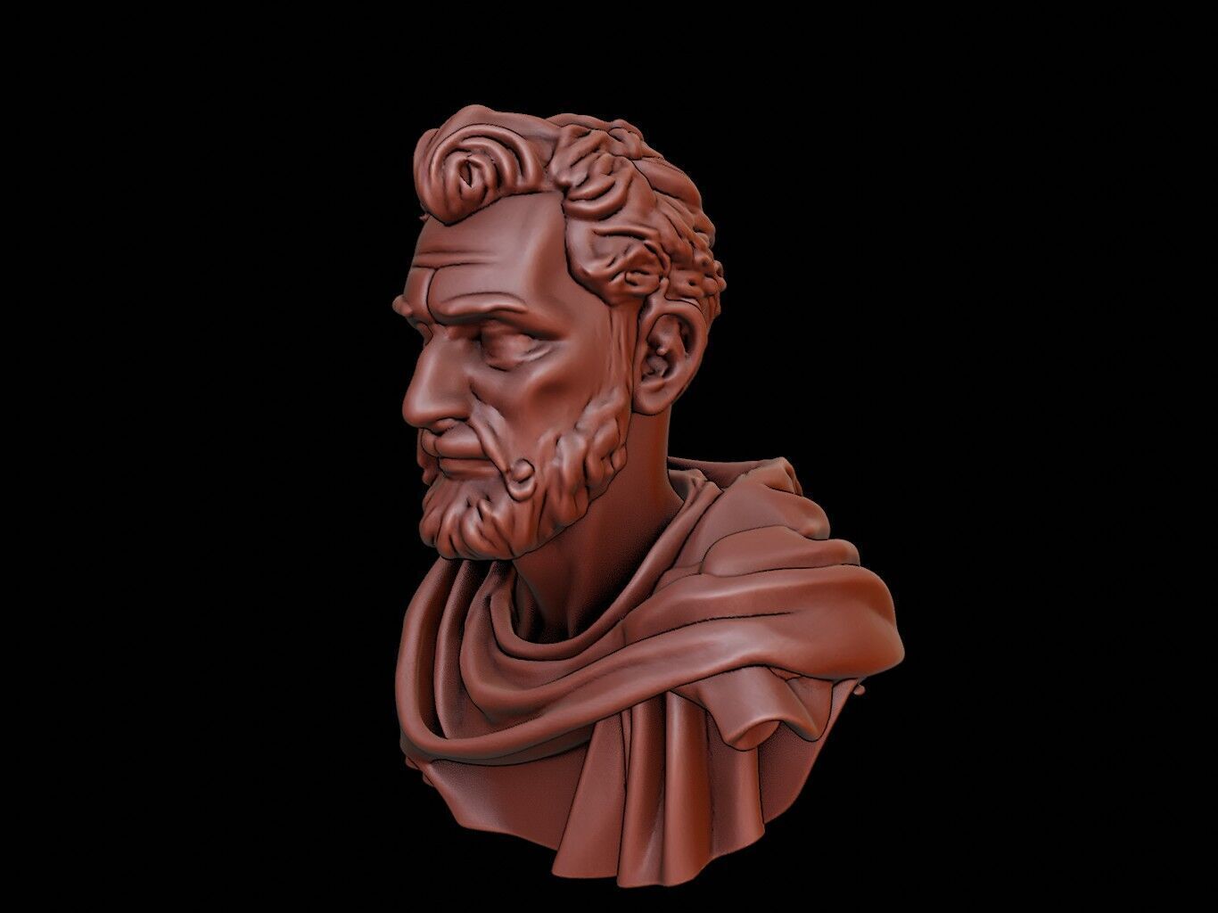 Gaius Marius Bust 3D print model_2
