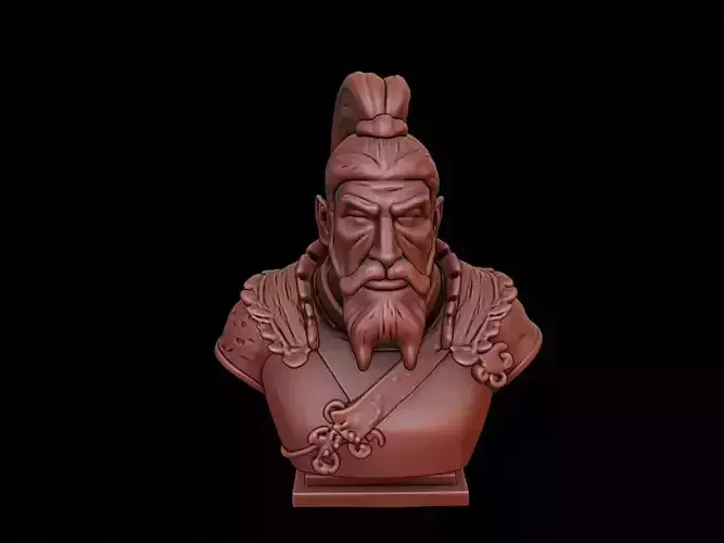 Genghis Khan Bust 3D print model