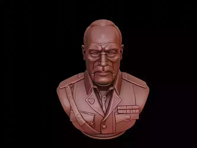Georgy Zhukov Bust 3D print model