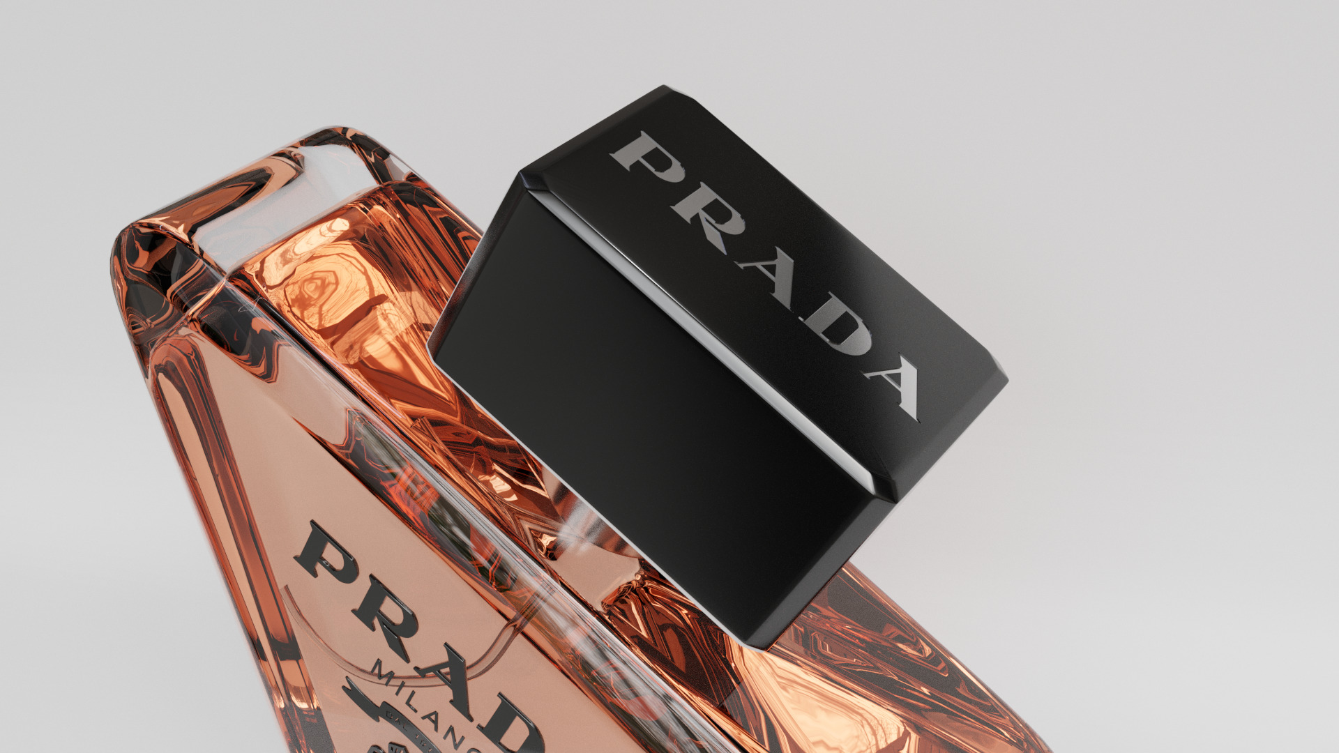 Prada Paradoxe Eau de Parfum Low-poly 3D model_2