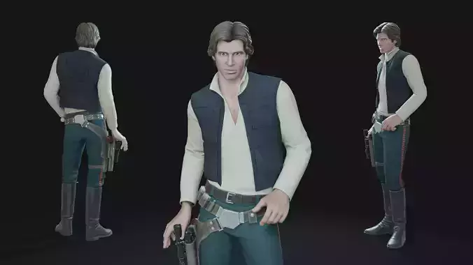 Han Solo Animation-Ready Smuggler