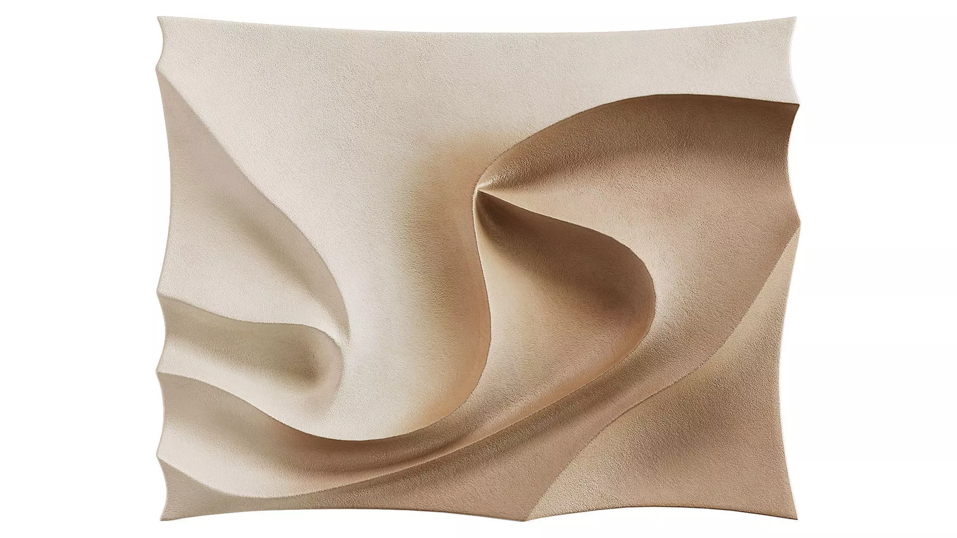 Brown 3D Visual Minimalist Wall Art 3D model_0