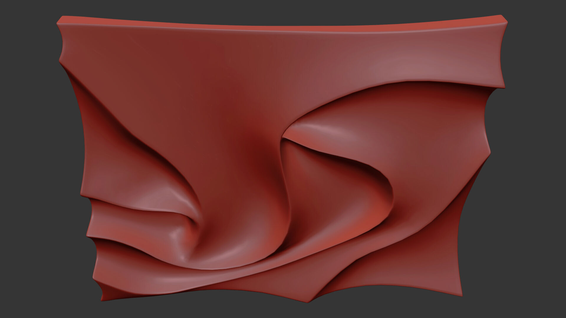 Brown 3D Visual Minimalist Wall Art 3D model_5