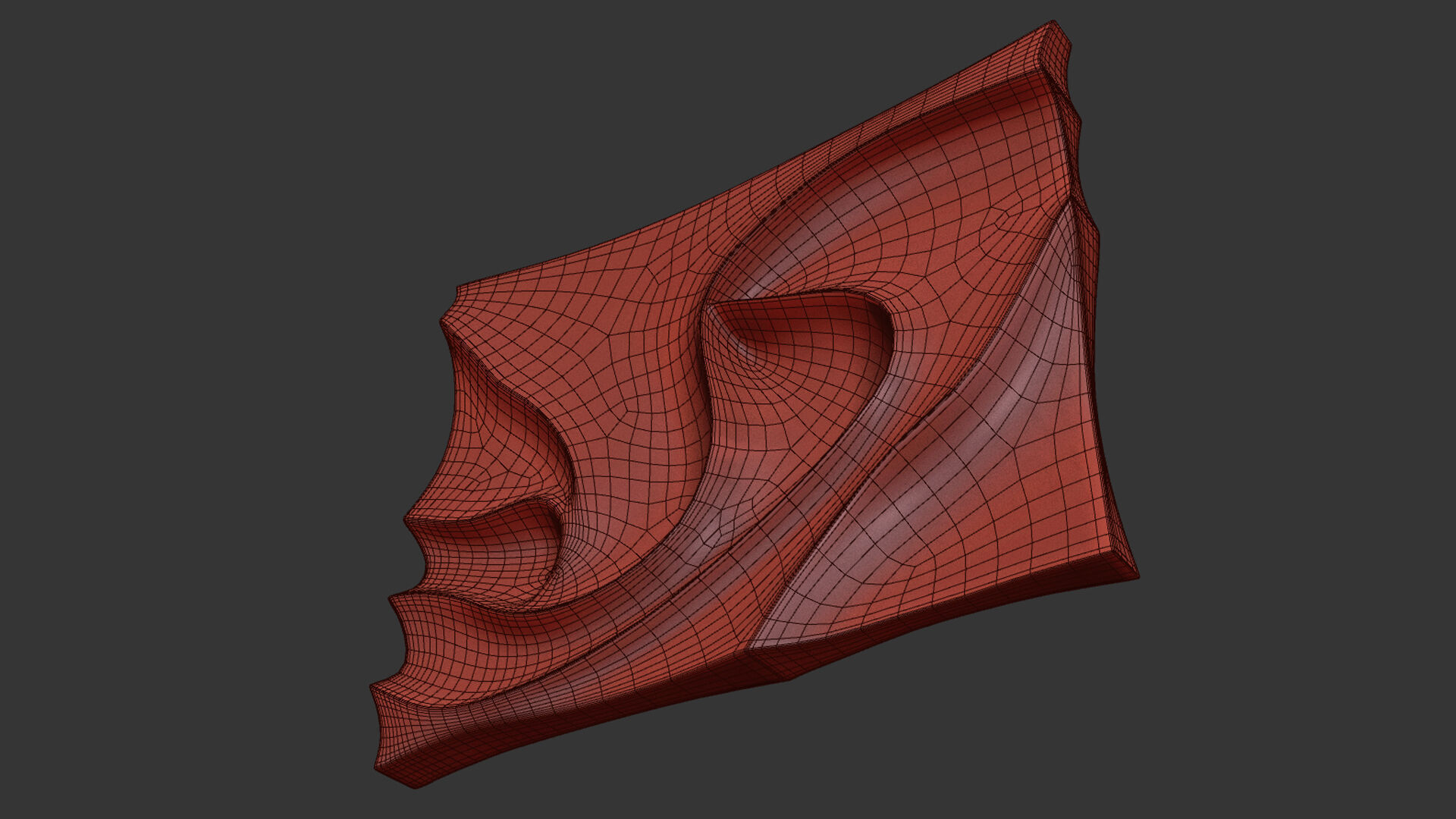 Brown 3D Visual Minimalist Wall Art 3D model_6