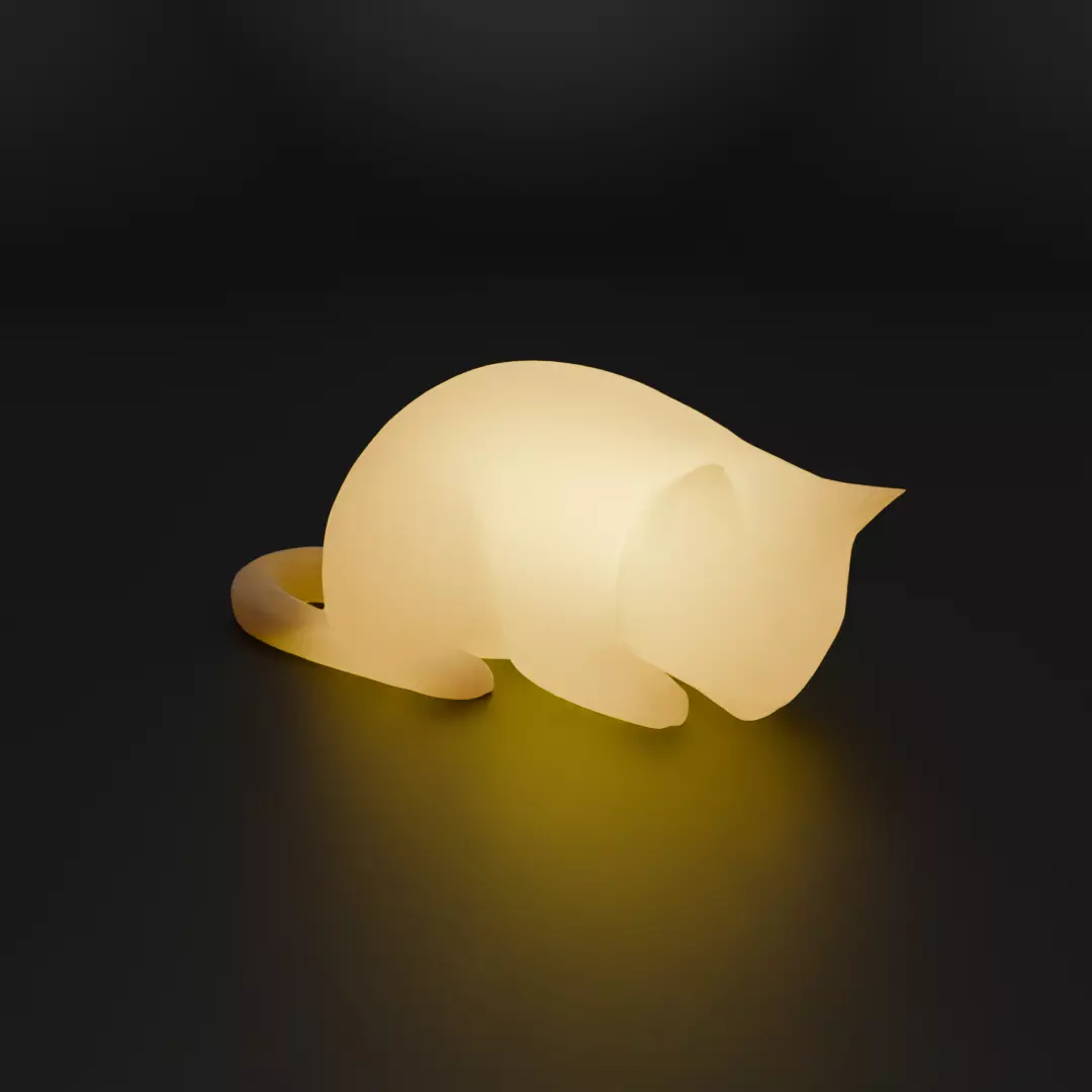 Indirect lighting for Sorry Sleeping Cat 3D model_0