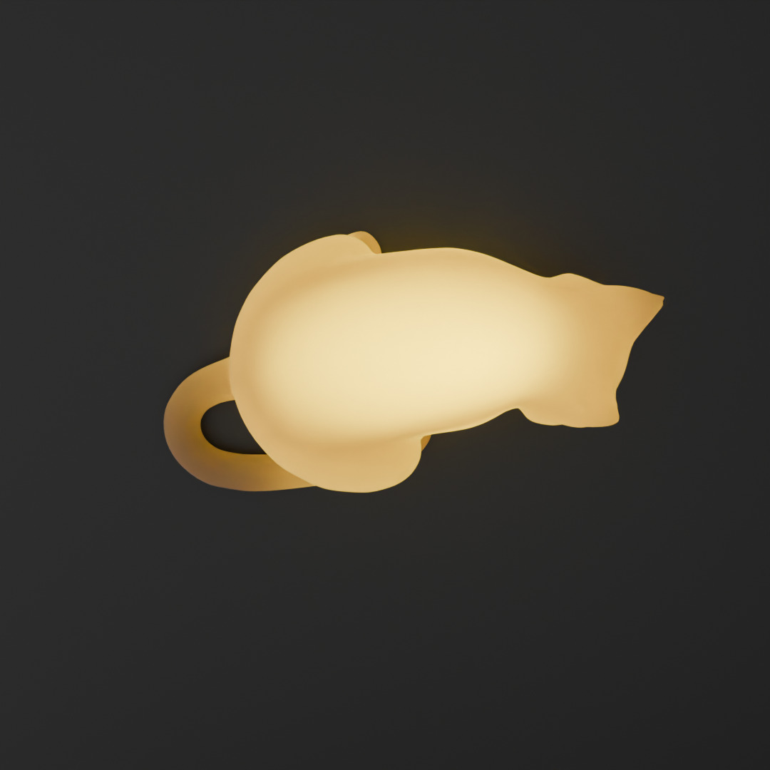 Indirect lighting for Sorry Sleeping Cat 3D model_5