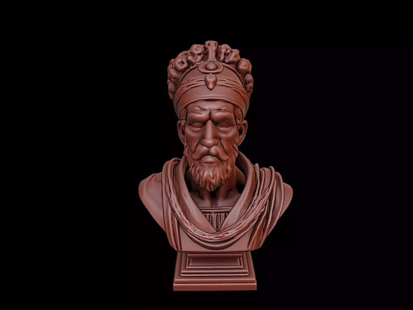 Haile Selassie Bust 3D print model_0