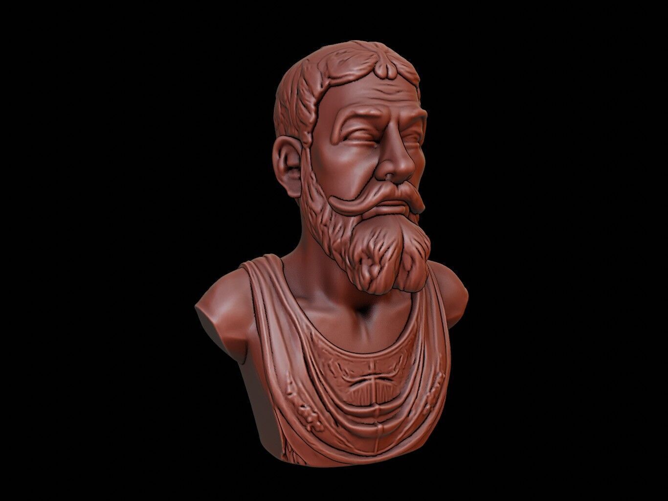 Hammurabi Bust 3D print model_1
