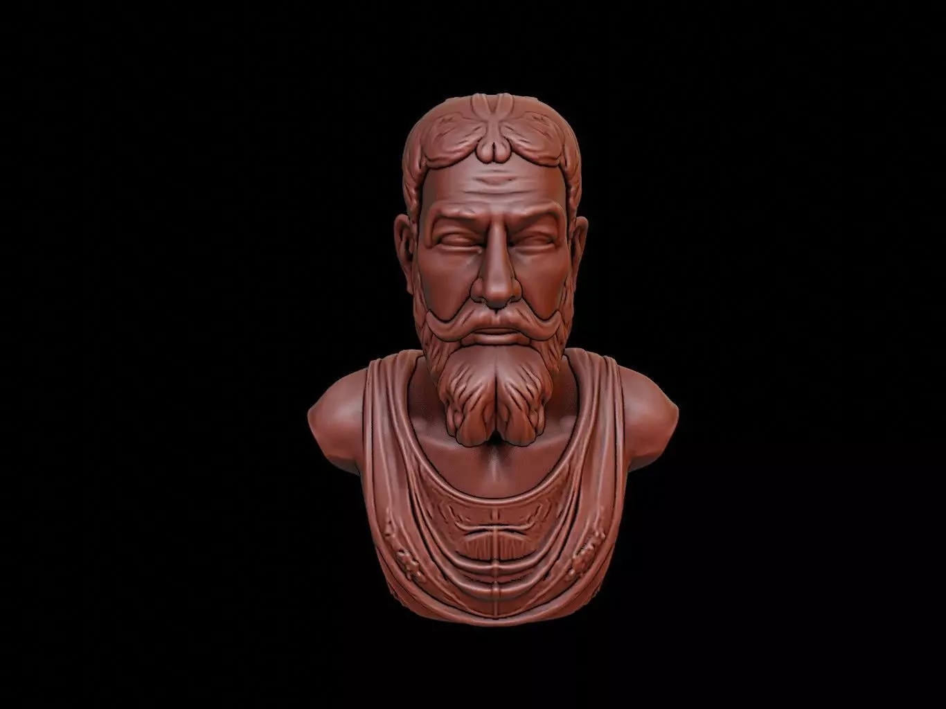 Hammurabi Bust 3D print model_0
