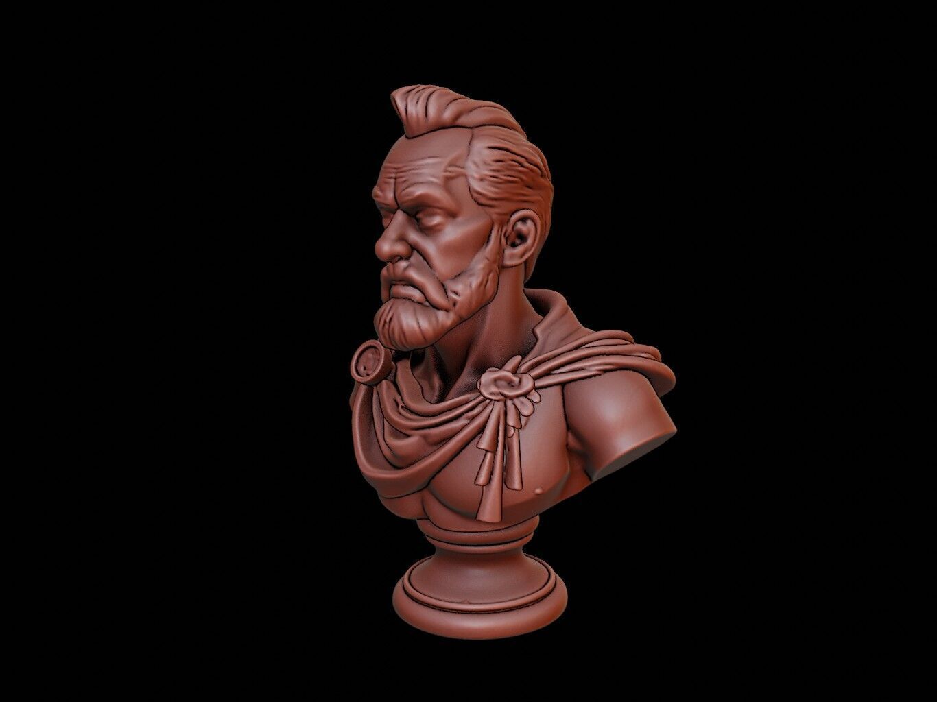 Hannibal Barca Bust 3D print model_2