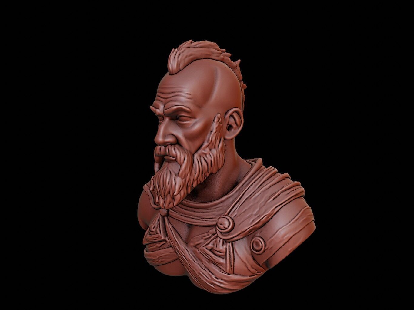 Harald Hardrada Bust 3D print model_2