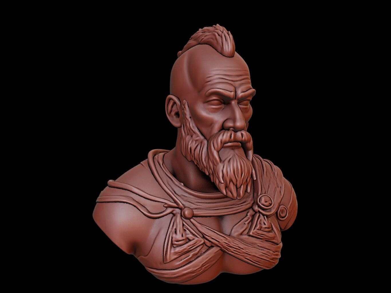Harald Hardrada Bust 3D print model_1