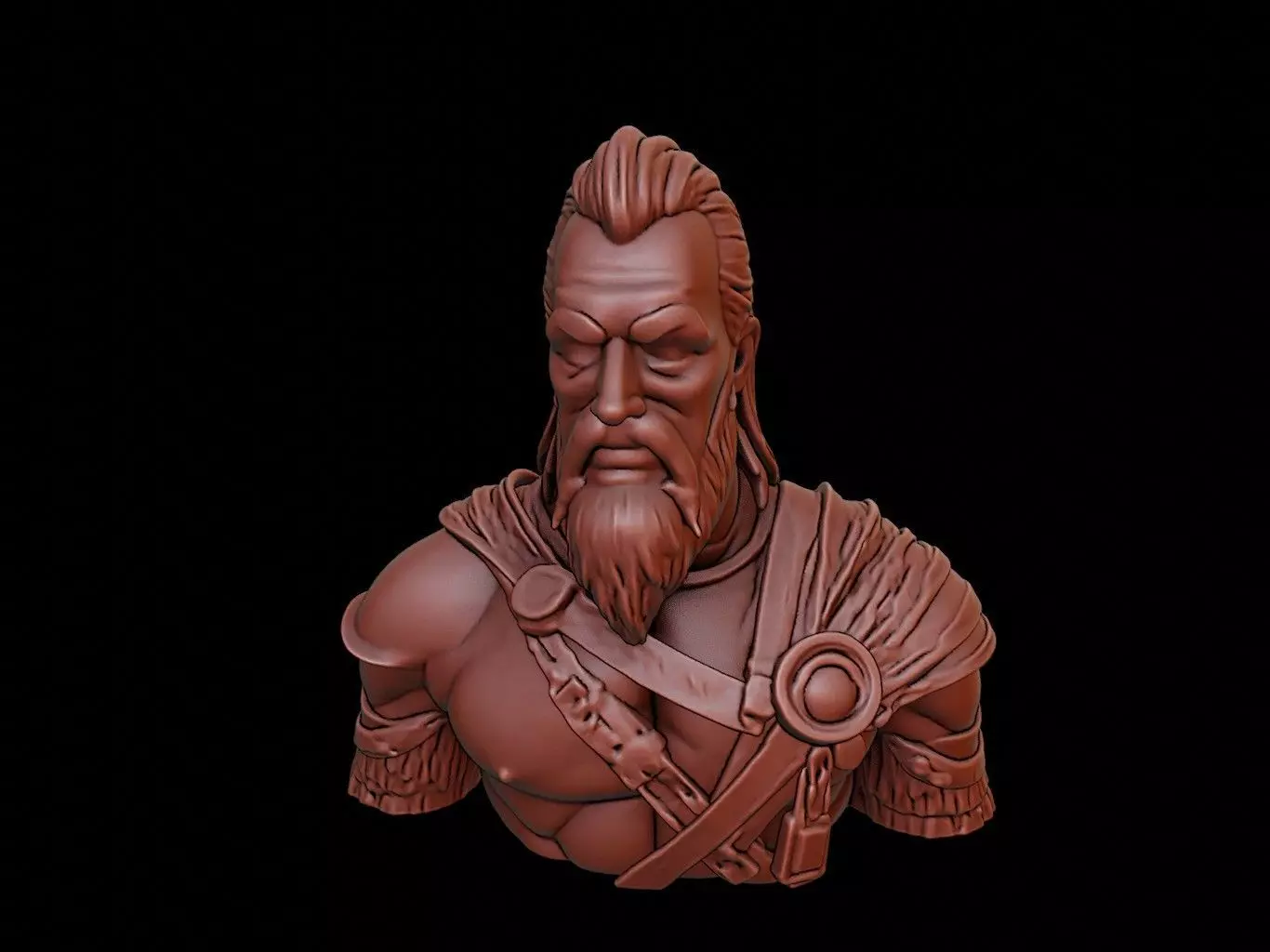Harald Hardrada Bust 3D print model
