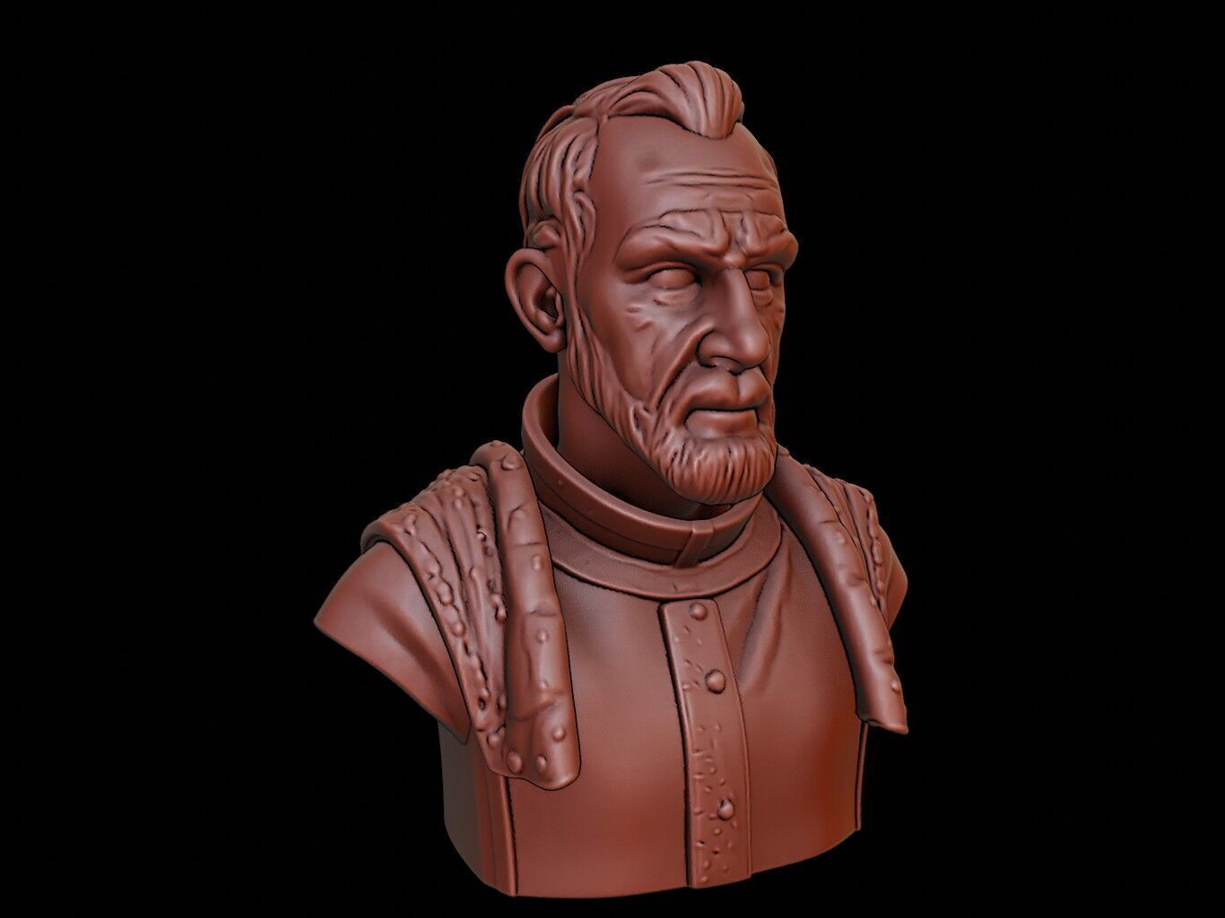 Henry V Bust 3D print model_1