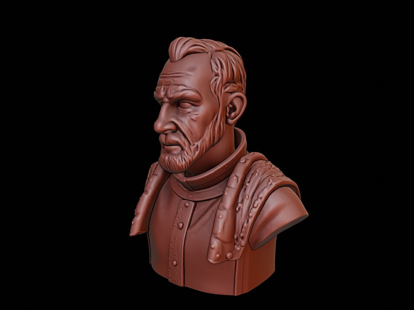 Henry V Bust 3D print model_2