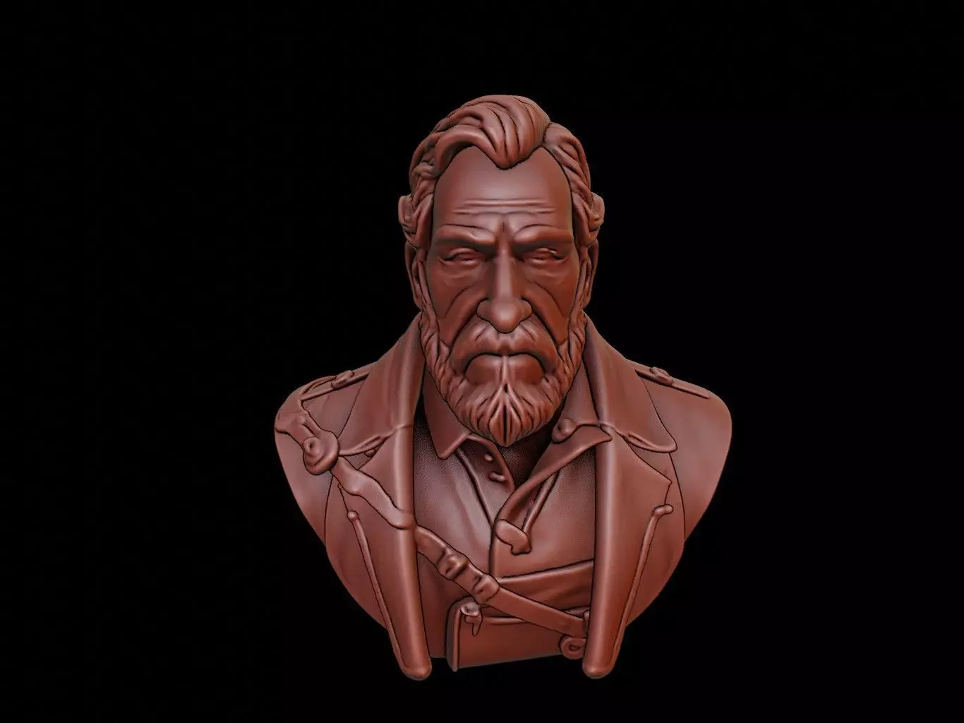 Hernan Cortes Bust 3D print model_0