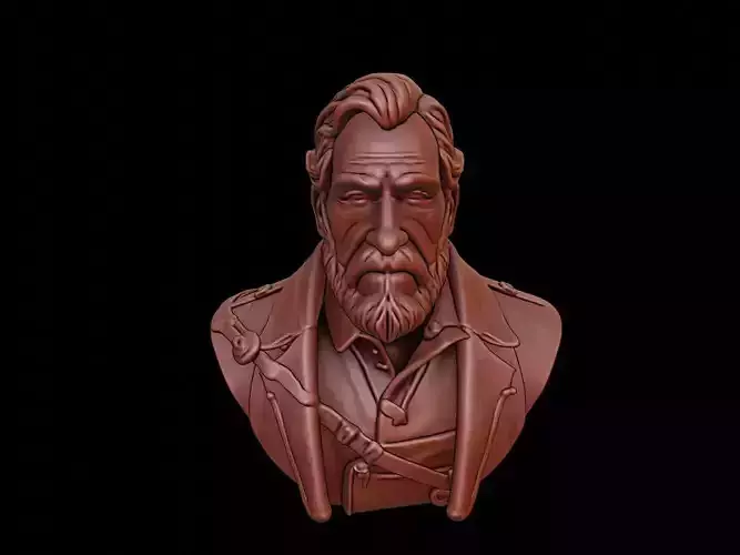 Hernan Cortes Bust 3D print model