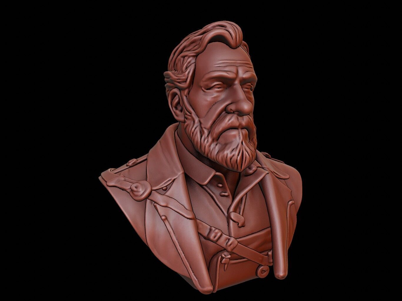 Hernan Cortes Bust 3D print model_1