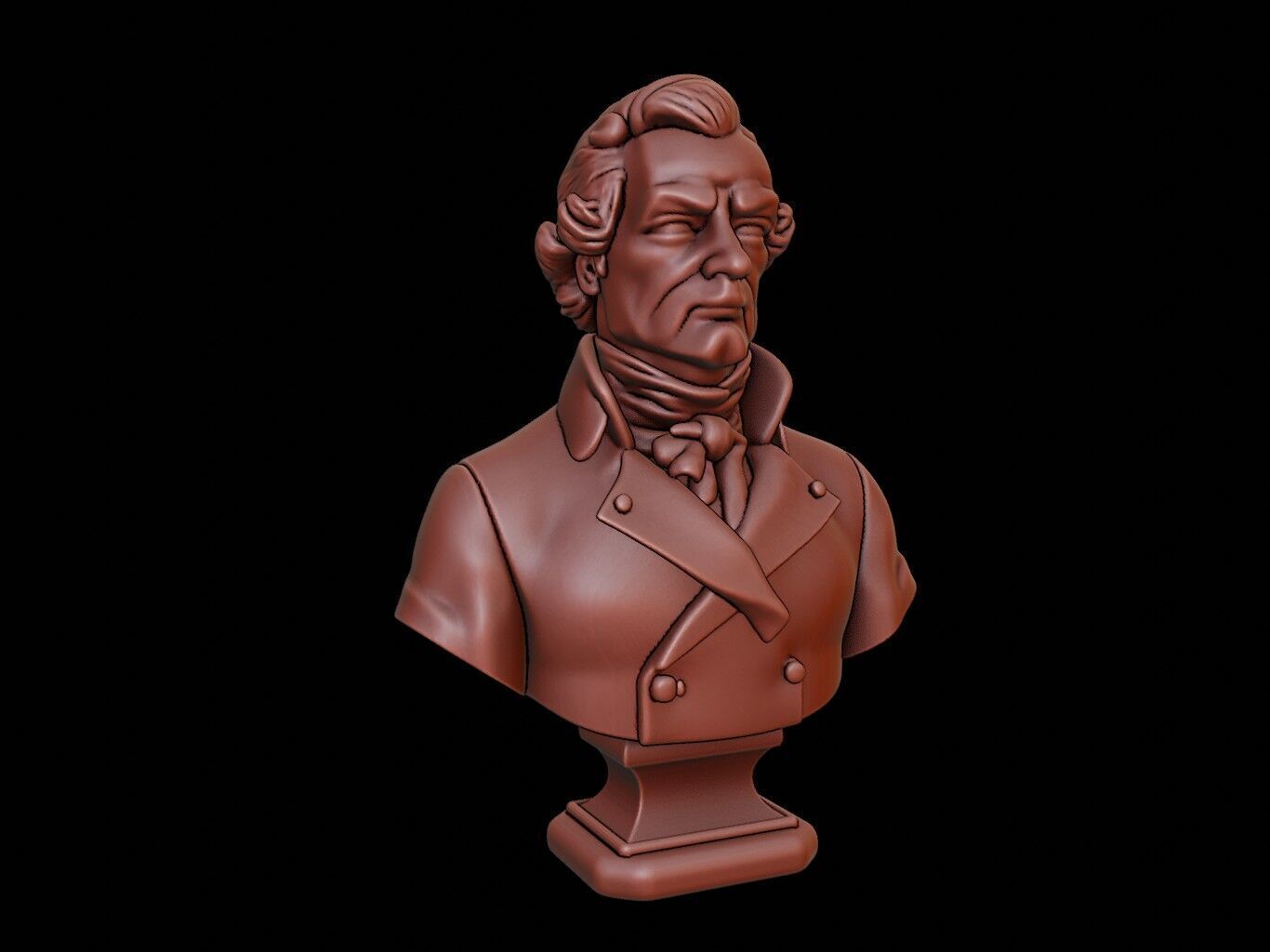 Horatio Nelson Bust 3D print model_1