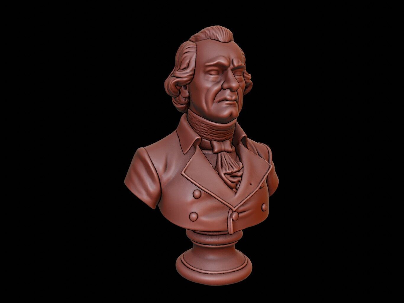 Horatio Nelson Bust 3D print model_1