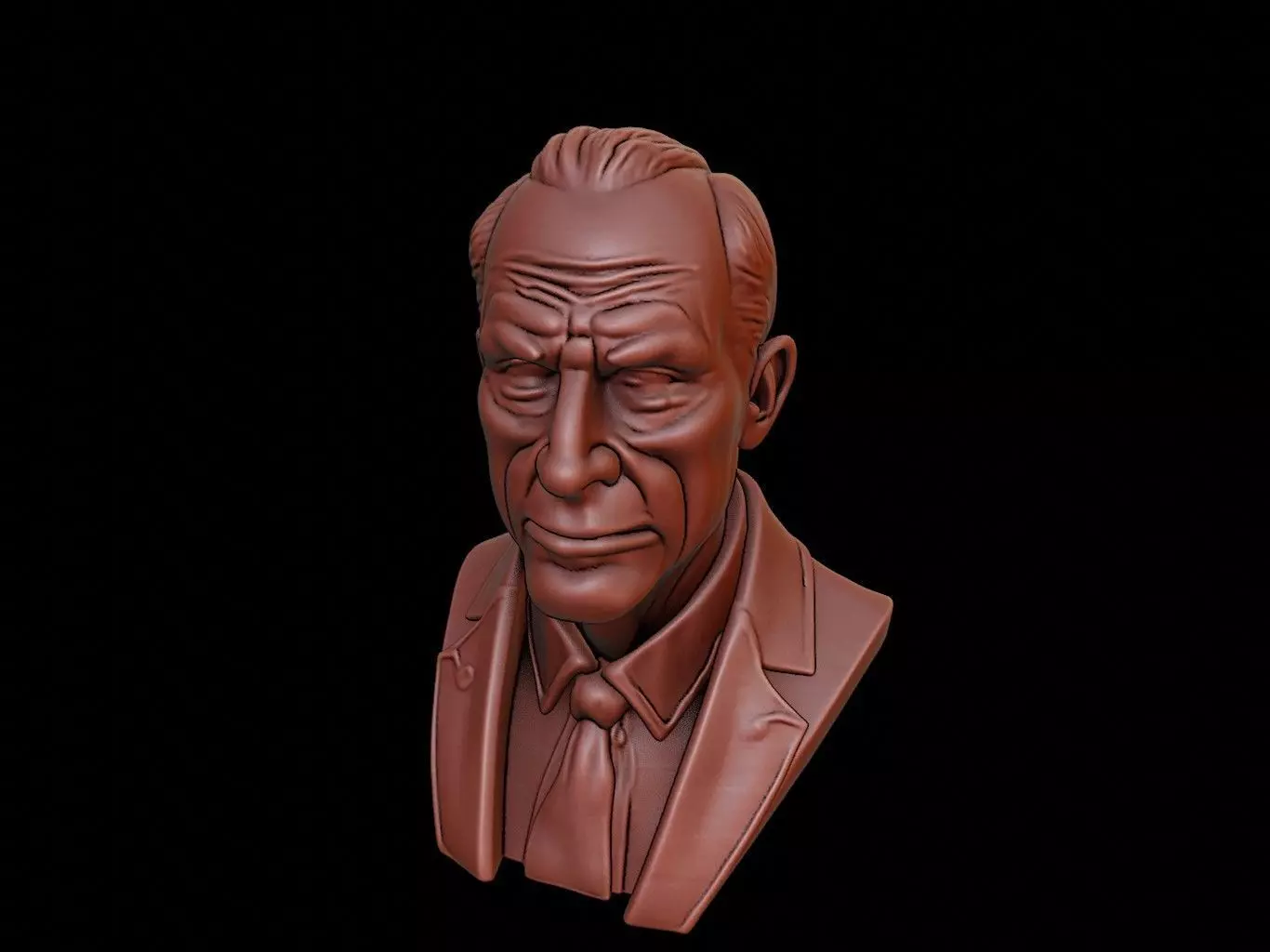 Jan Zizka Bust 3D print model_0