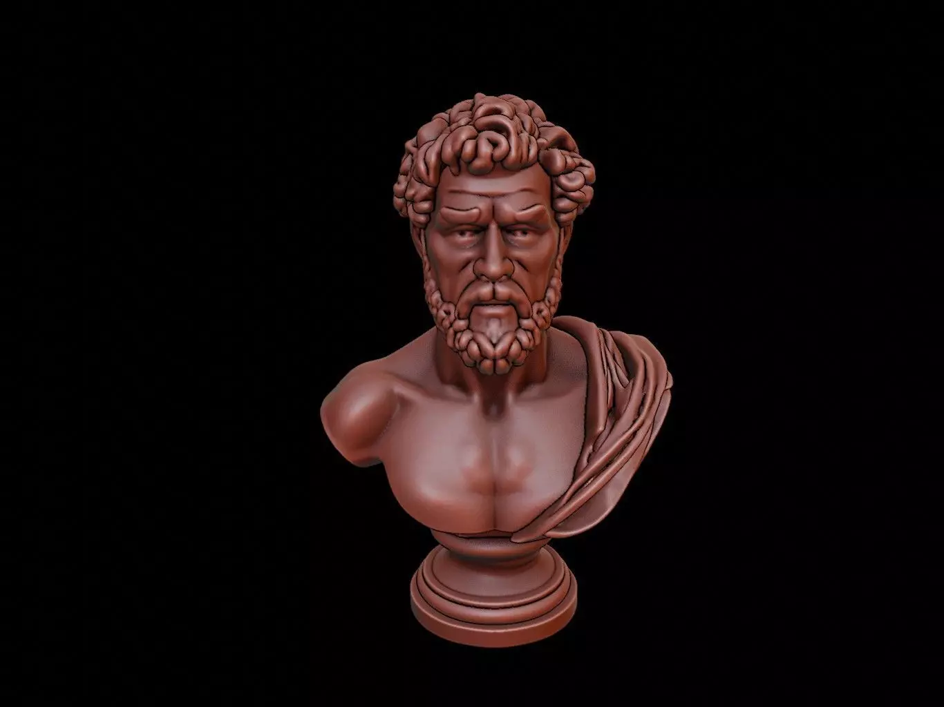 Julius Caesar Bust 3D print model_0