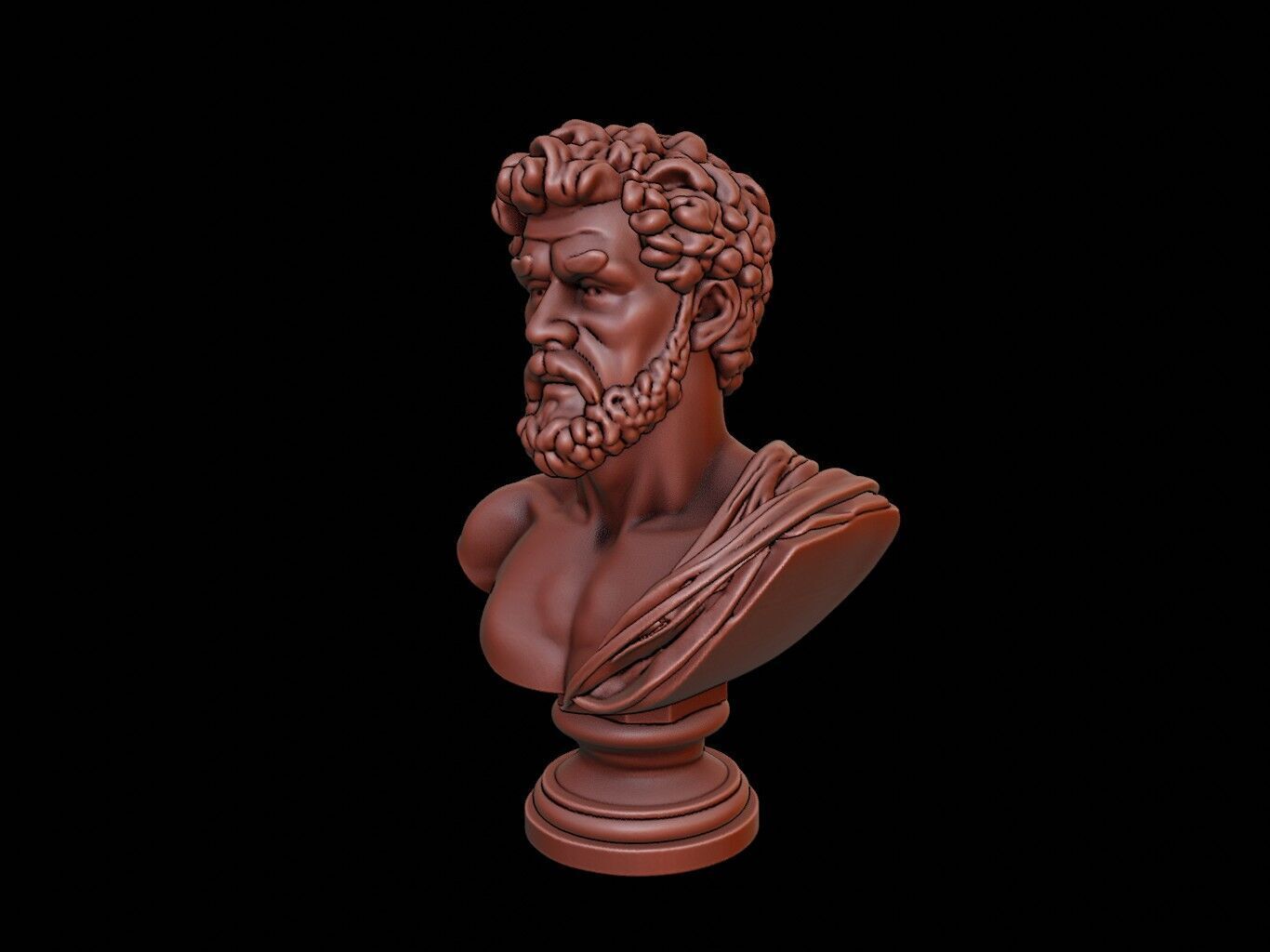 Julius Caesar Bust 3D print model_2