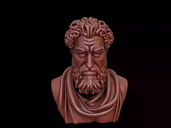 King David Bust 3D print model