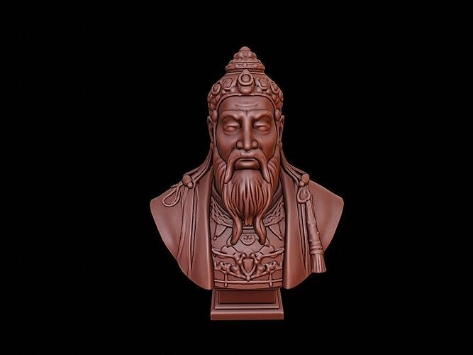 Kublai Khan Bust 3D print model