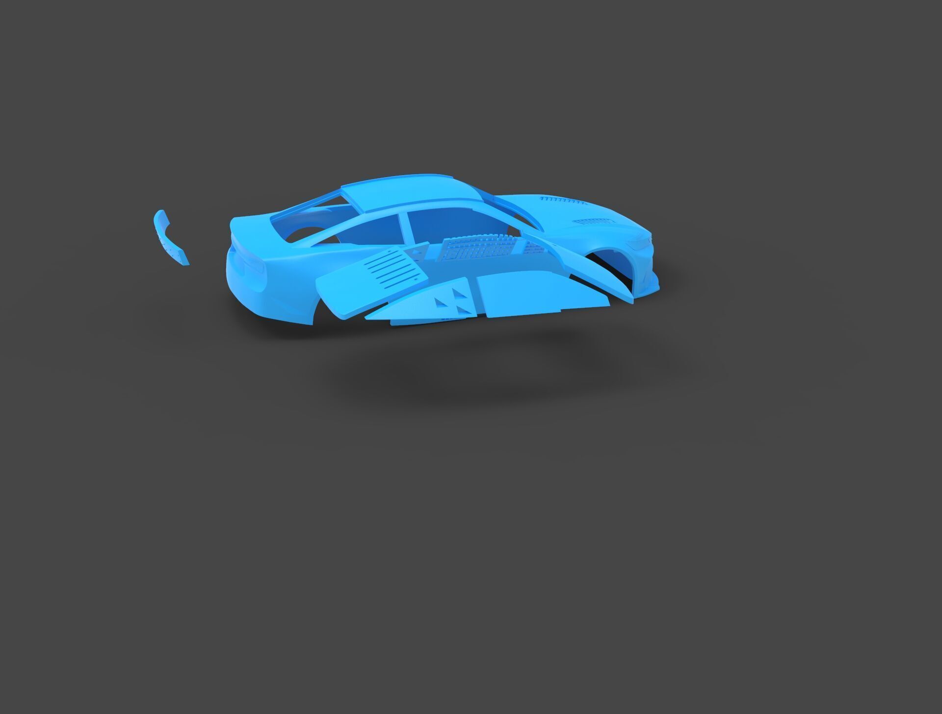 NASCAR Toyota Camry XSE 23XI Rc body shell 3D print model_13