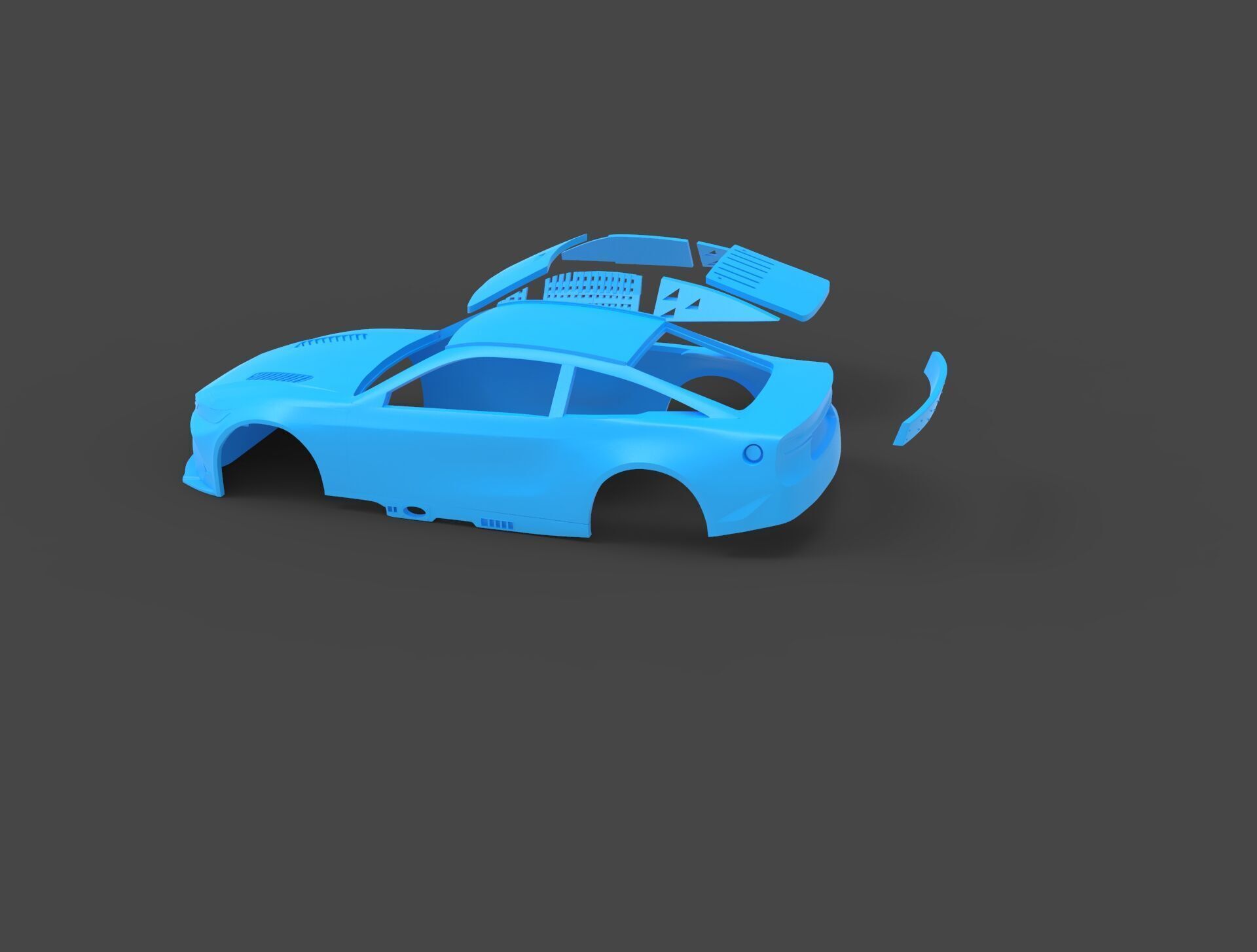NASCAR Toyota Camry XSE 23XI Rc body shell 3D print model_11