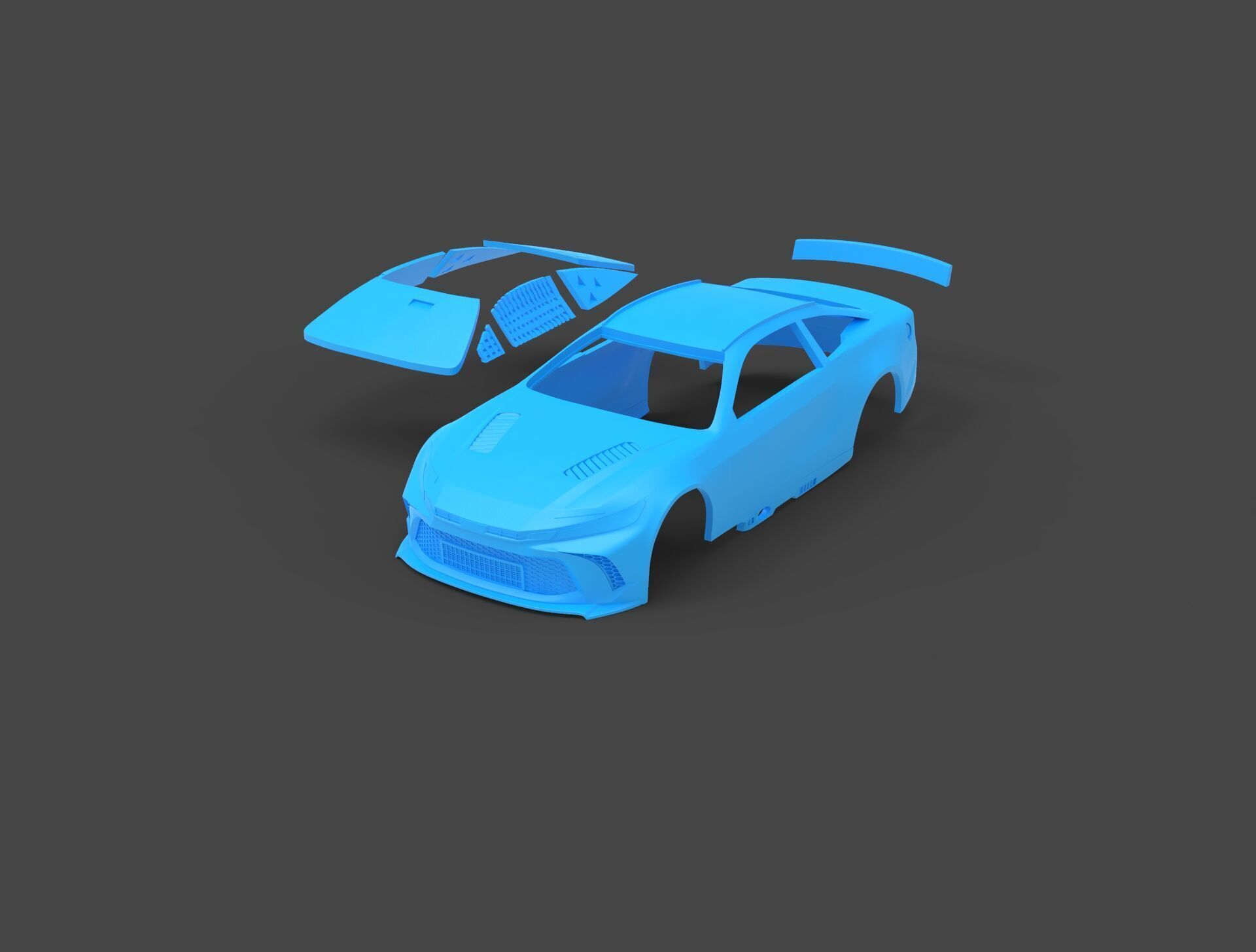 NASCAR Toyota Camry XSE 23XI Rc body shell 3D print model_1