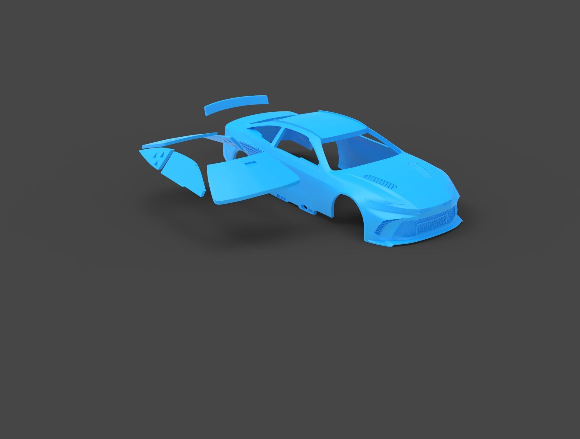 NASCAR Toyota Camry XSE 23XI Rc body shell 3D print model_14