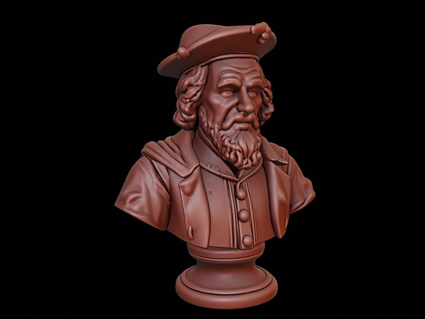 Louis XIV Bust 3D print model_1