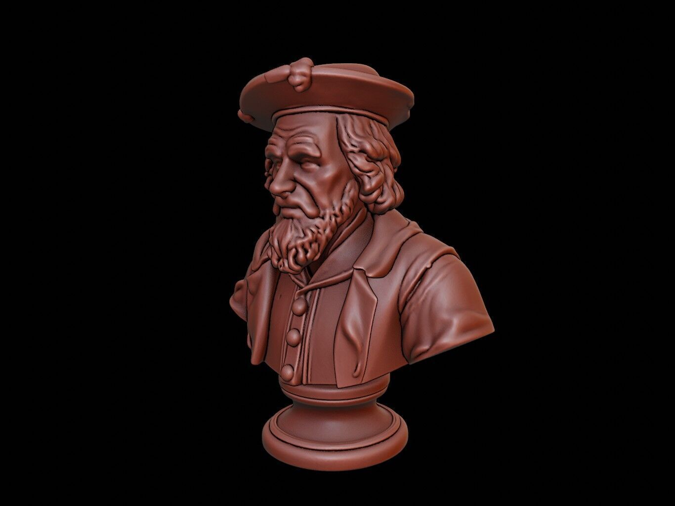 Louis XIV Bust 3D print model_2