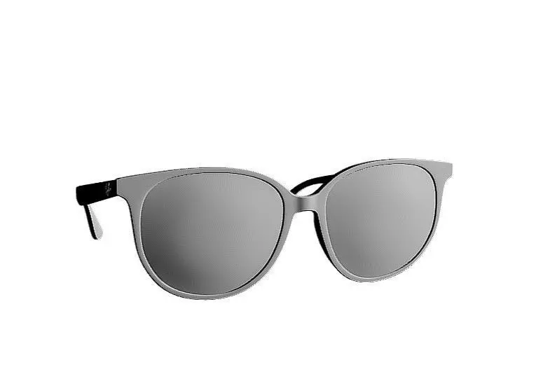 Ray Ban Havana Sunglass Low-poly 3D model
