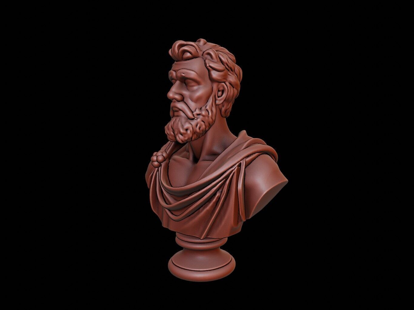 Marcus Antonius Bust 3D print model_2