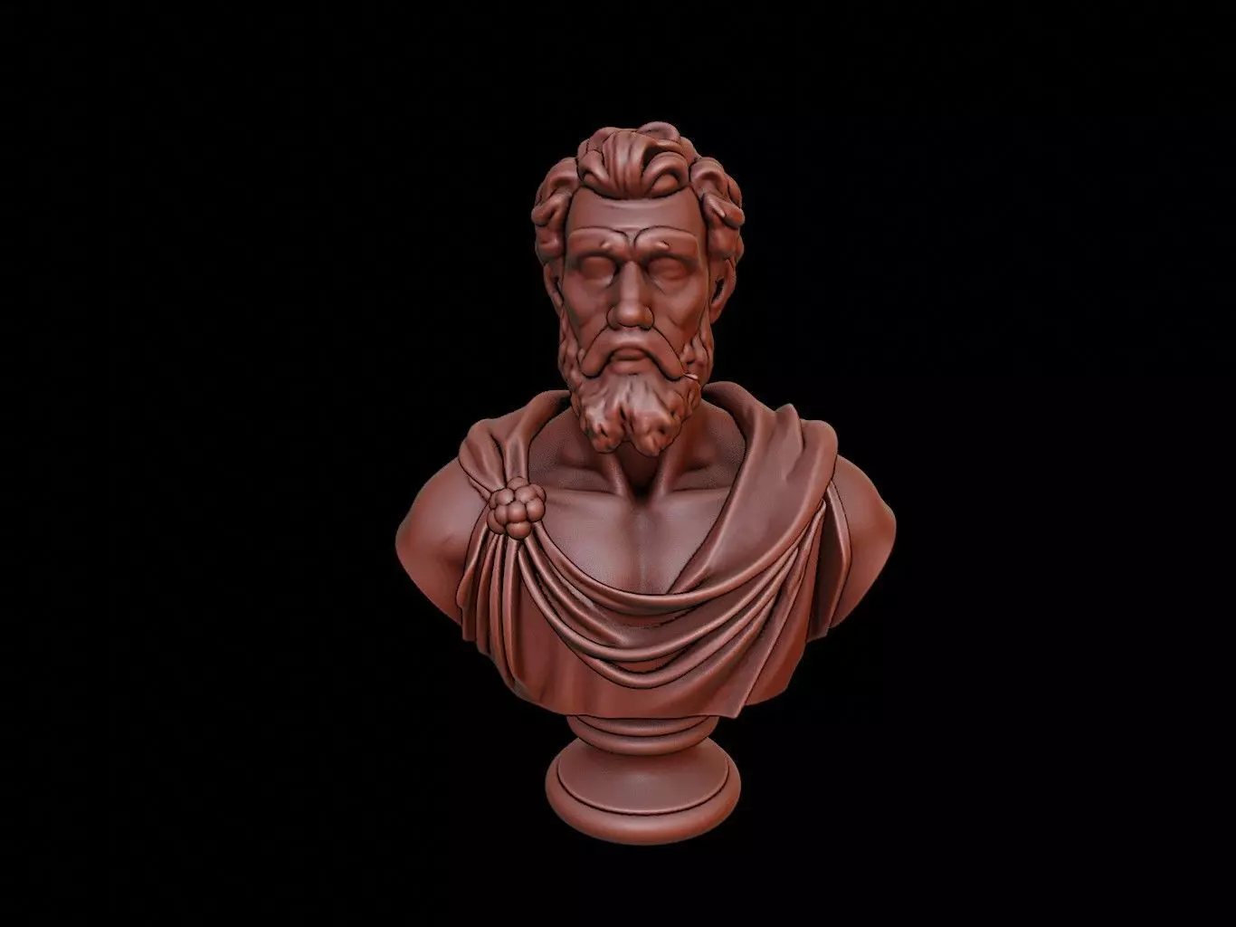 Marcus Antonius Bust 3D print model_0