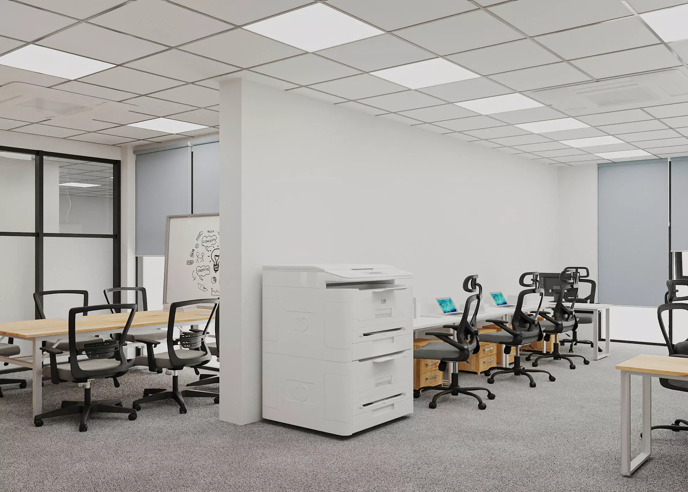 Model 3D office Free 3D model_0