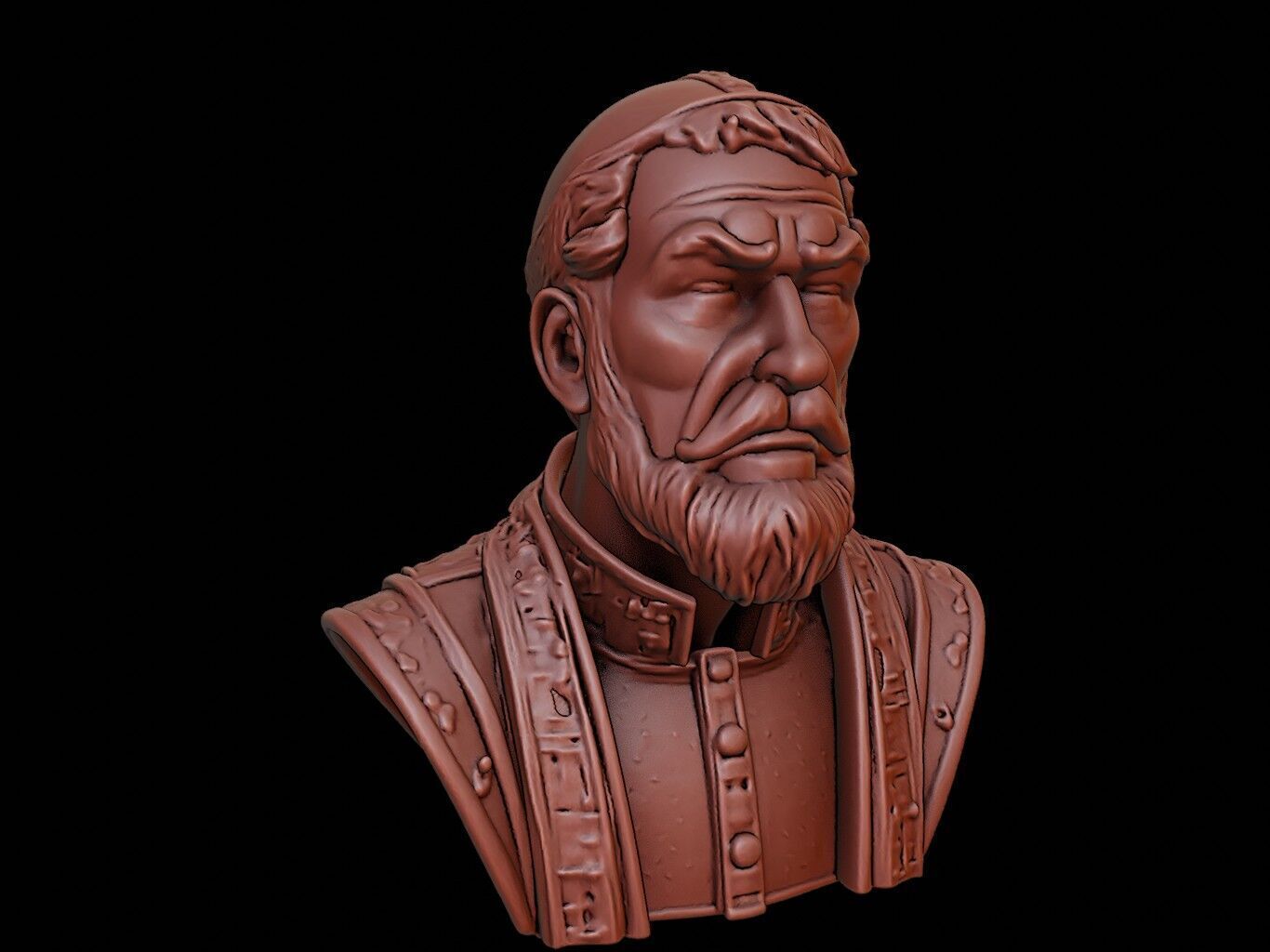 Mehmed II Bust 3D print model_1